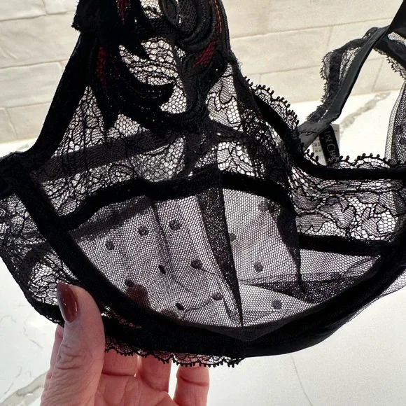 ✨ Lise Charmel Soirée Libertine Demi Cup Bra 36C NWT - Picture 7 of 9